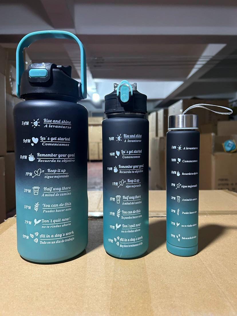 Motivational 3in1 water bottle