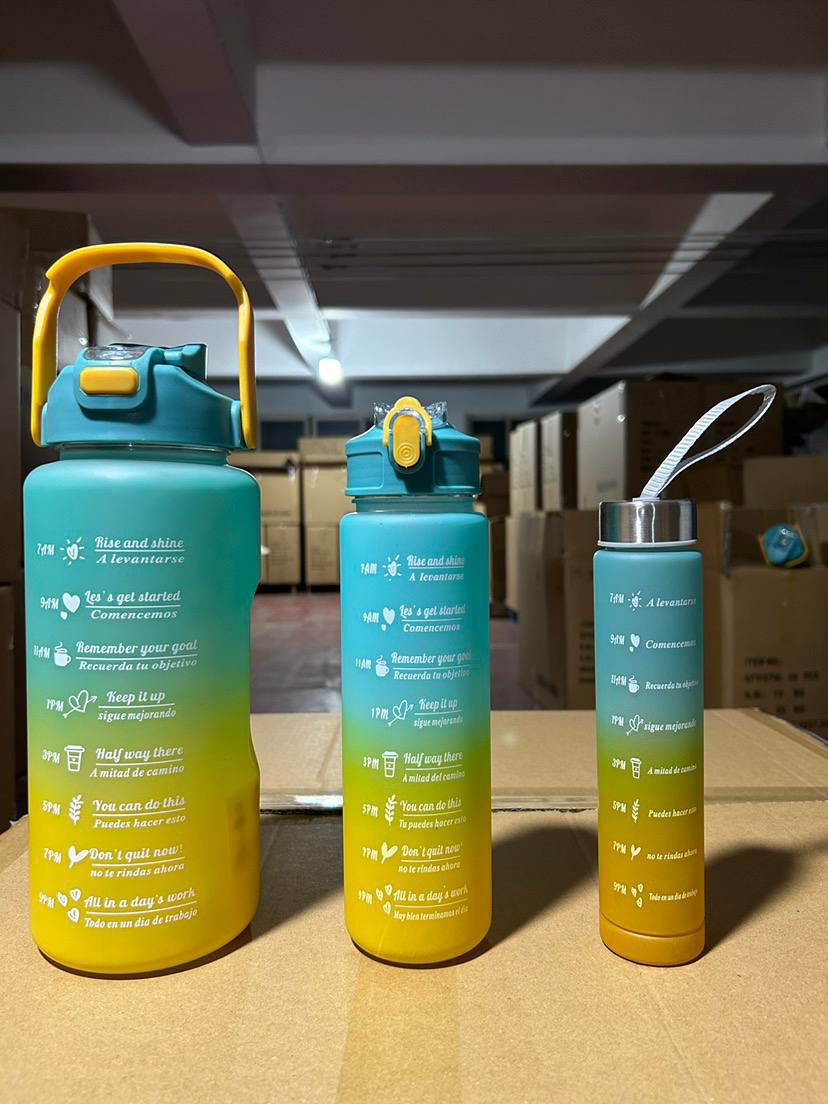 Motivational 3in1 water bottle