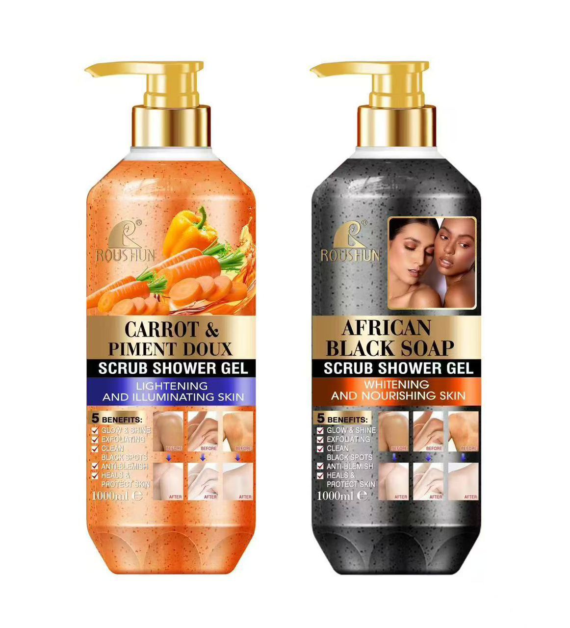 Roushun scrub shower gel