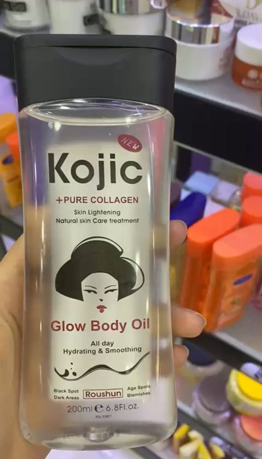 Kojic glow body oil